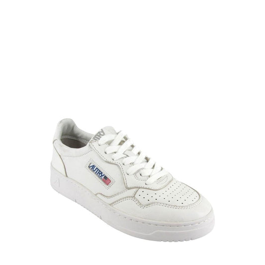 Autry White Leather Athletic Sneakers