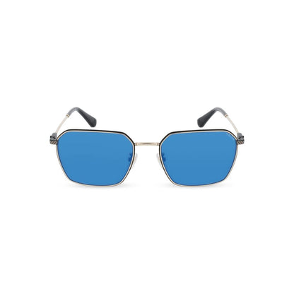 Police Gray Metal Sunglasses
