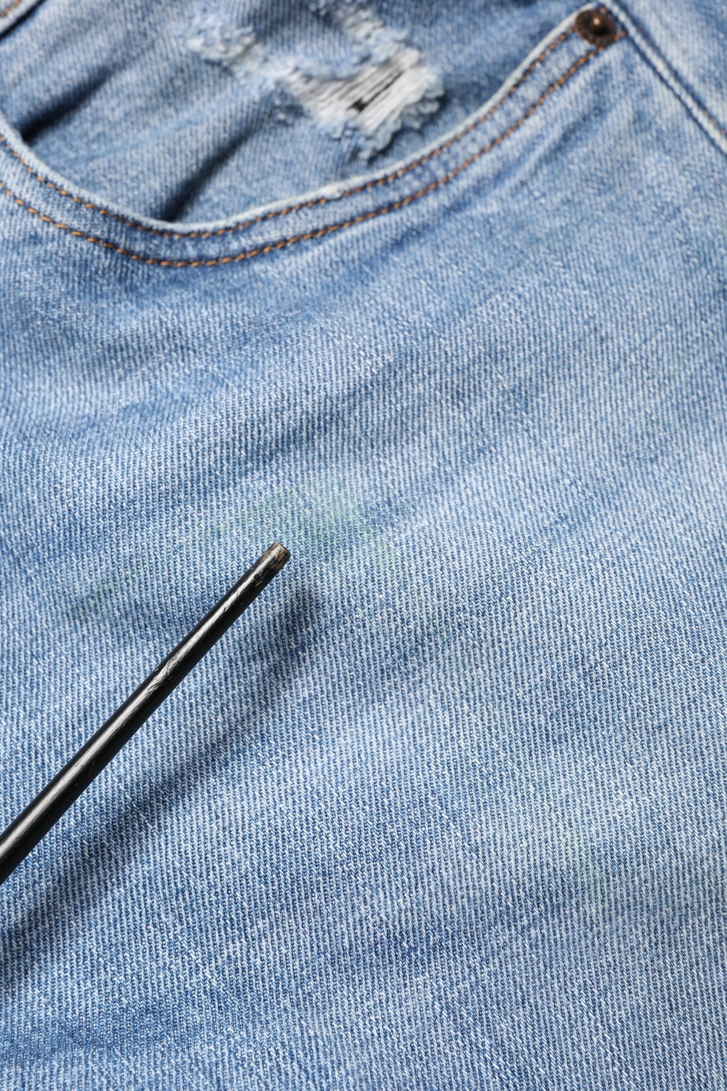 Dolce & Gabbana Blue Tattered Slim Fit Men Cotton Denim Jeans