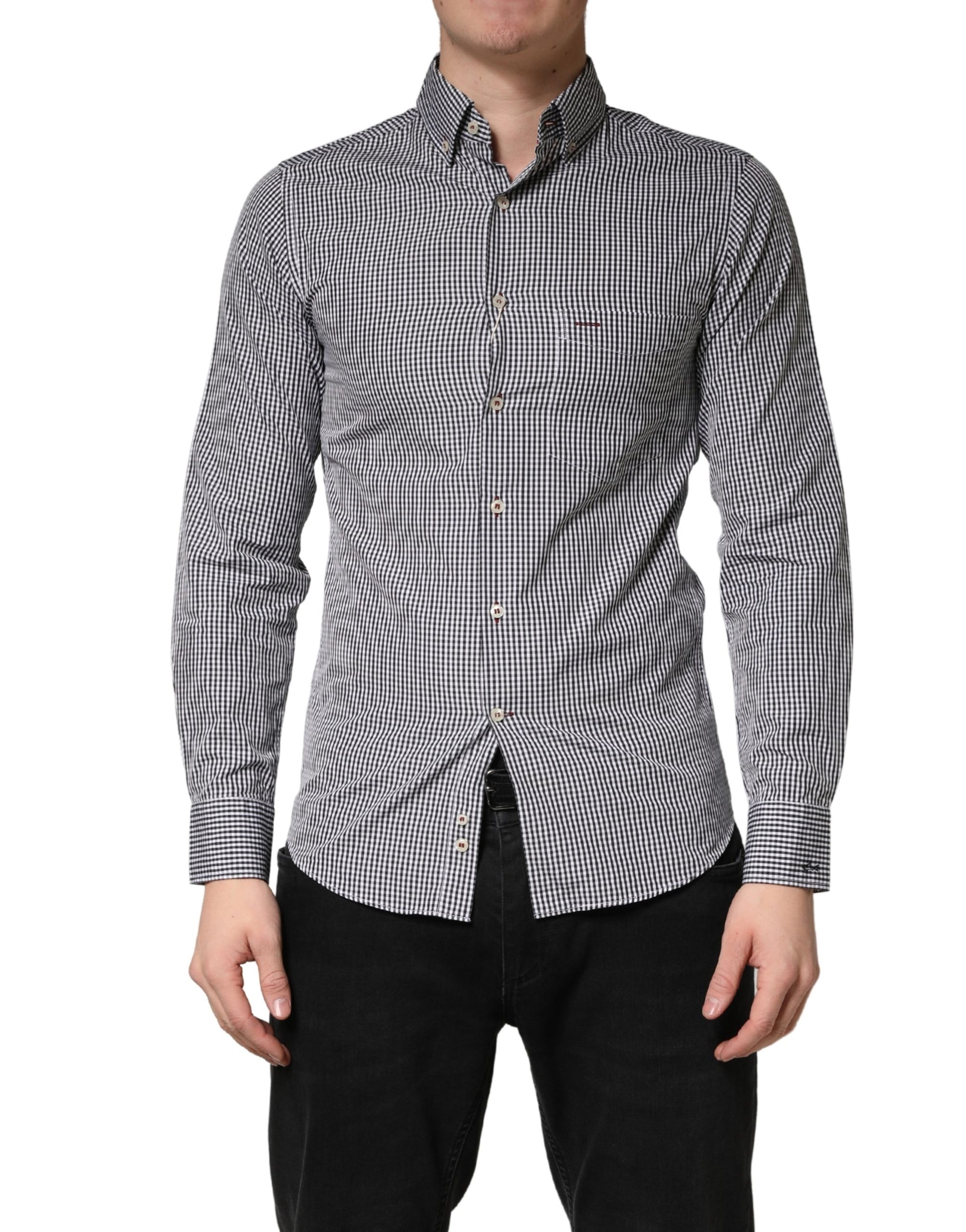 Paul & Shark Gray Cotton Long Sleeves Button Down Dress Shirt