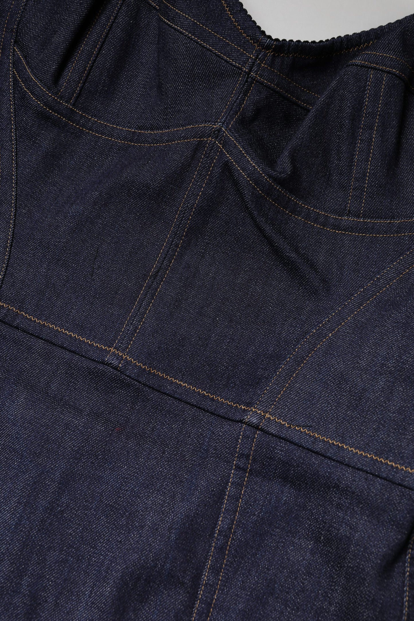 Dolce & Gabbana Dark Blue Cotton Denim Sheath Midi Dress