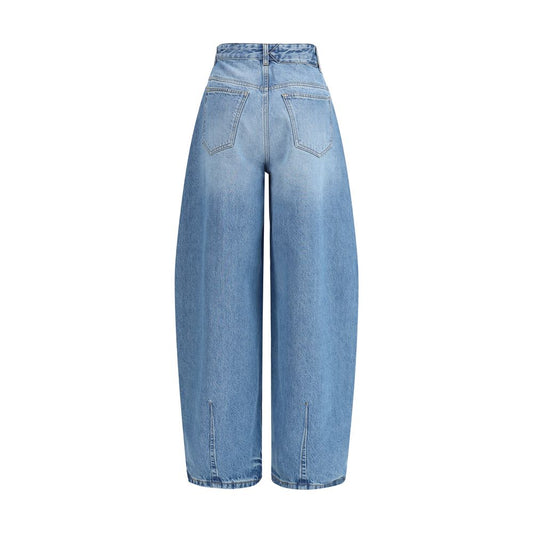 Jacquemus Blue Cotton Relaxed Fit Jeans