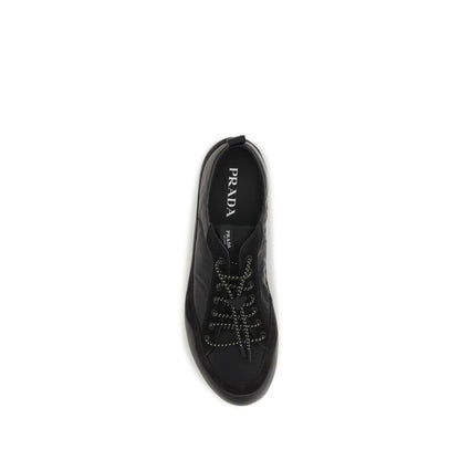 Prada Black Recycled Polyamide Athletic Sneakers