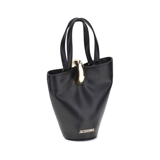 Jacquemus Black Calf Leather Bos Taurus Shoulder Bag