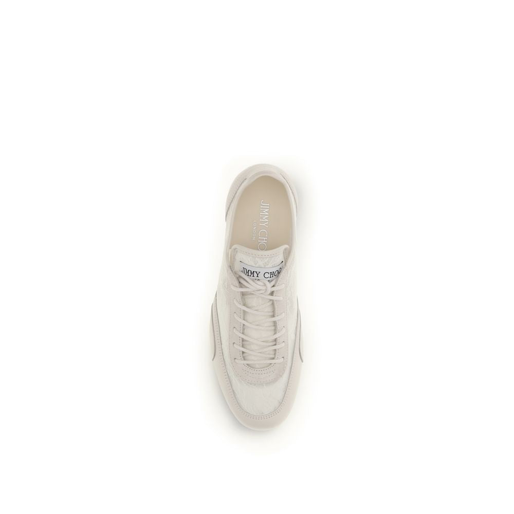 Jimmy Choo Beige Calf Leather Bos Taurus Athletic Sneakers