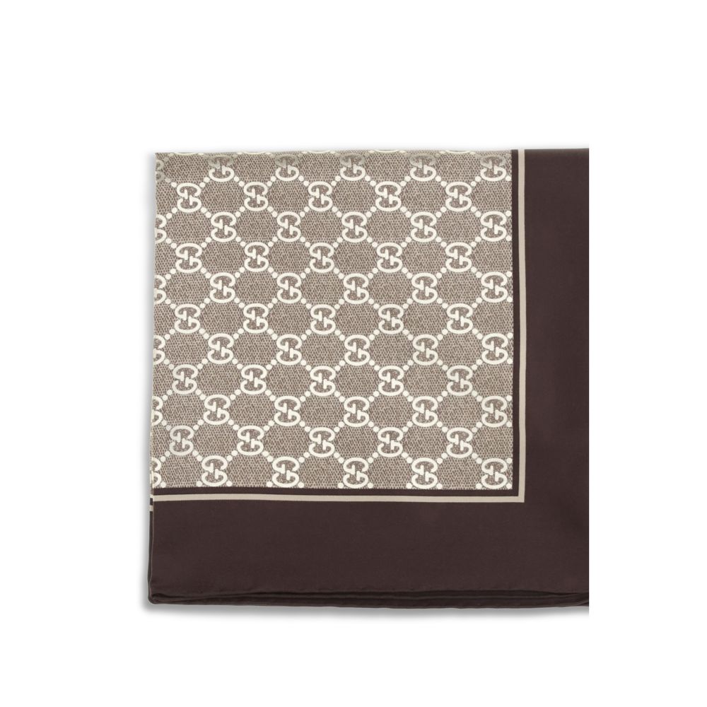 Gucci Beige Silk Scarf