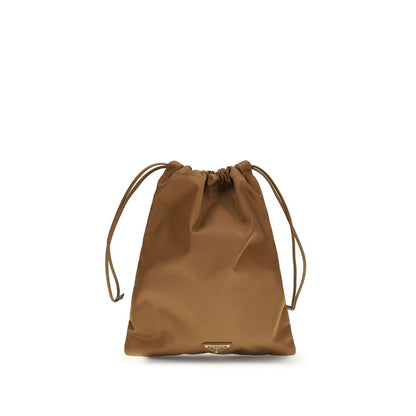 Prada Brown Recycled Polyamide Clutch Bag
