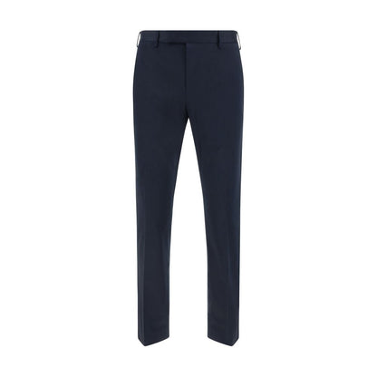 PT Torino Blue Cotton Casual Pants