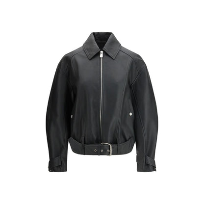 PINKO Black Leather Jacket