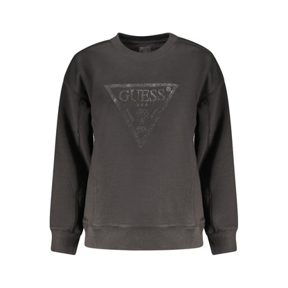 Guess Jeans Black Cotton Women Sweatshirt