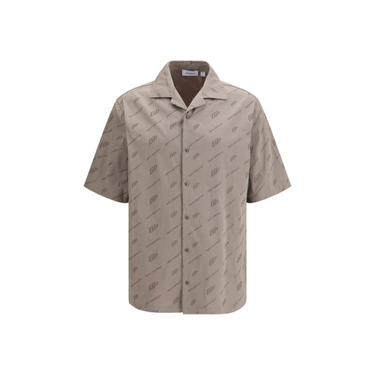 Off-White Beige Viscose Shortsleeve Shirt