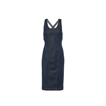Alaïa Blue Cotton Casual Dress