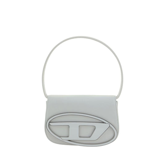 Diesel White Calf Leather Bos Taurus Shoulder Bag