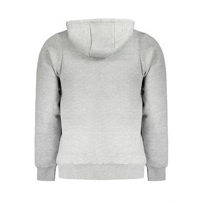 Norway 1963 Grigio Cotton Male Sweatshirt with Hood