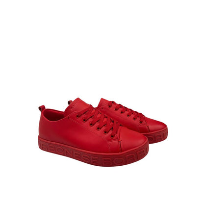 Borbonese Red Leather Men Sneaker