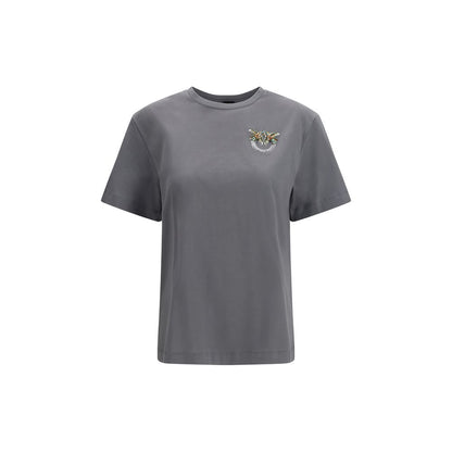 PINKO Gray Cotton T-Shirt