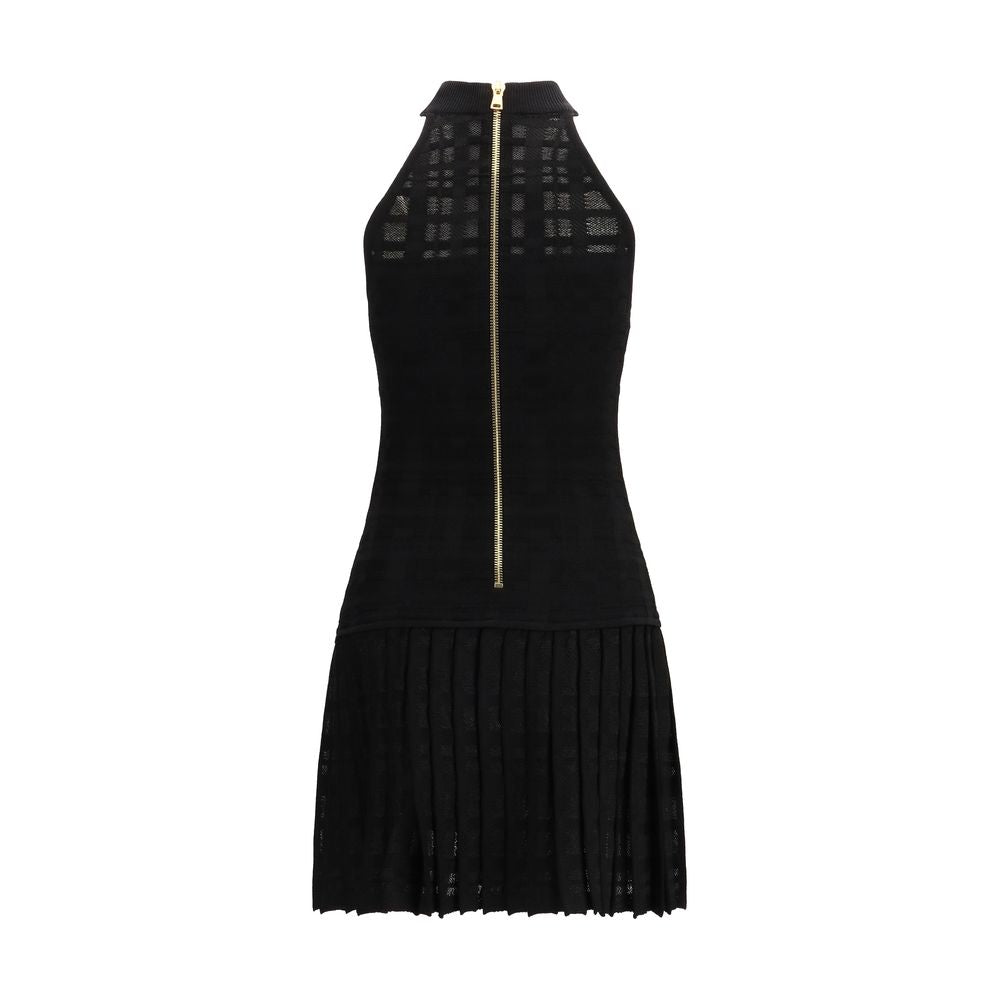 Balmain Black Viscose Cocktail Dress