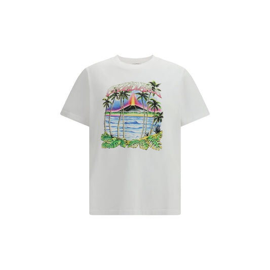 Casablanca White Cotton T-Shirt