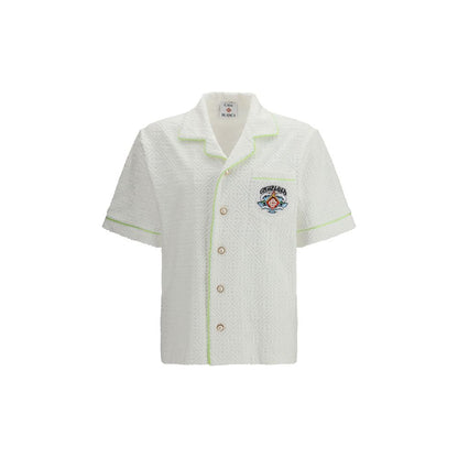 Casablanca White Cotton Shortsleeve Shirt