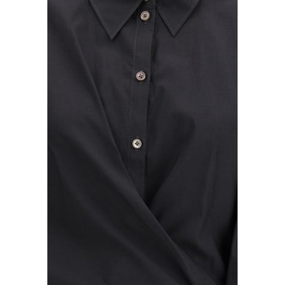 Lemaire Black Cotton Dress Shirt