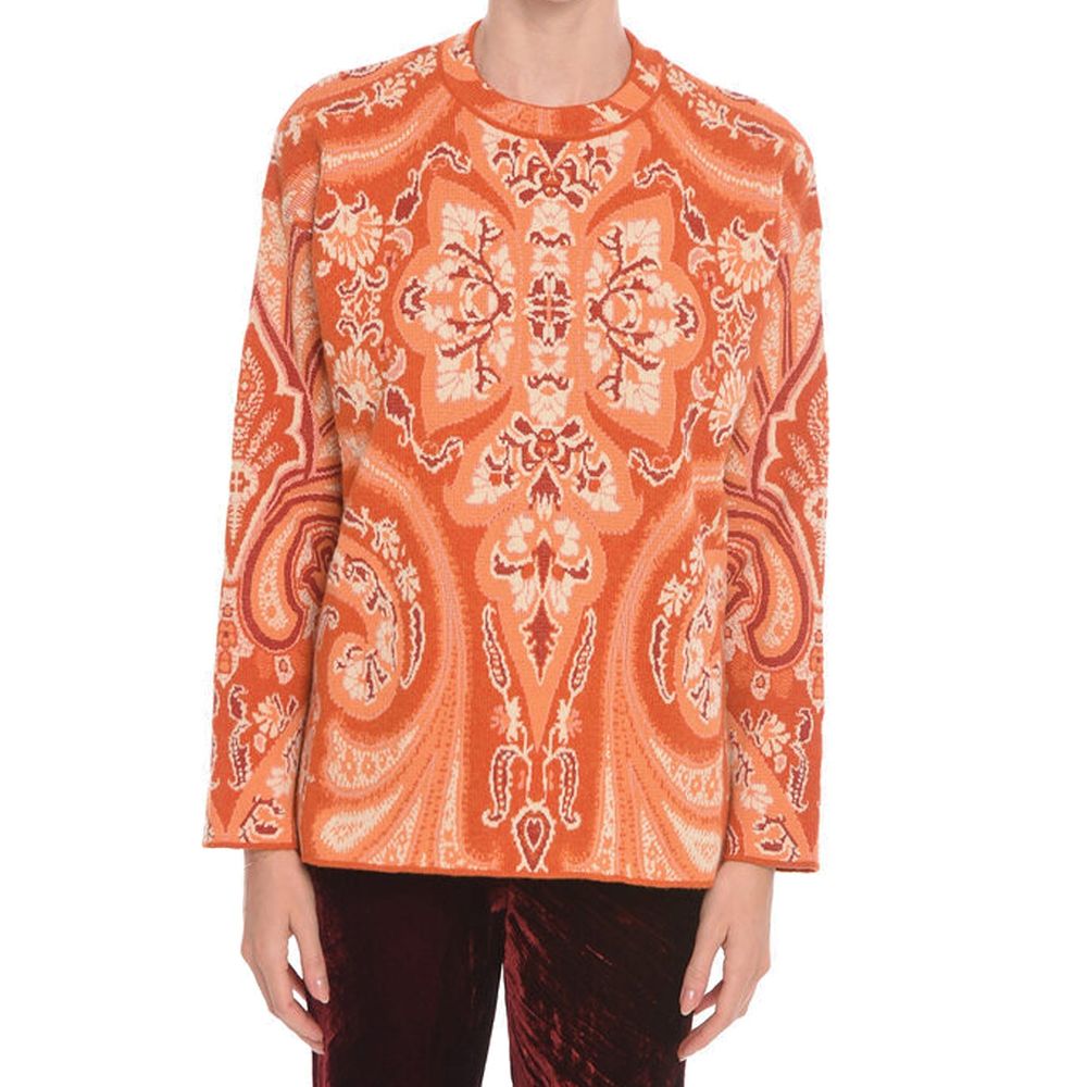 Etro Orange Polyamide Sweatshirt