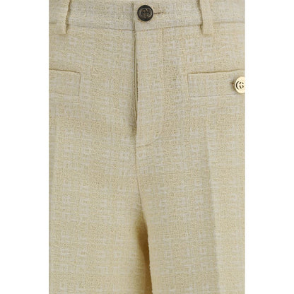 Gucci Beige Cotton Casual Pants