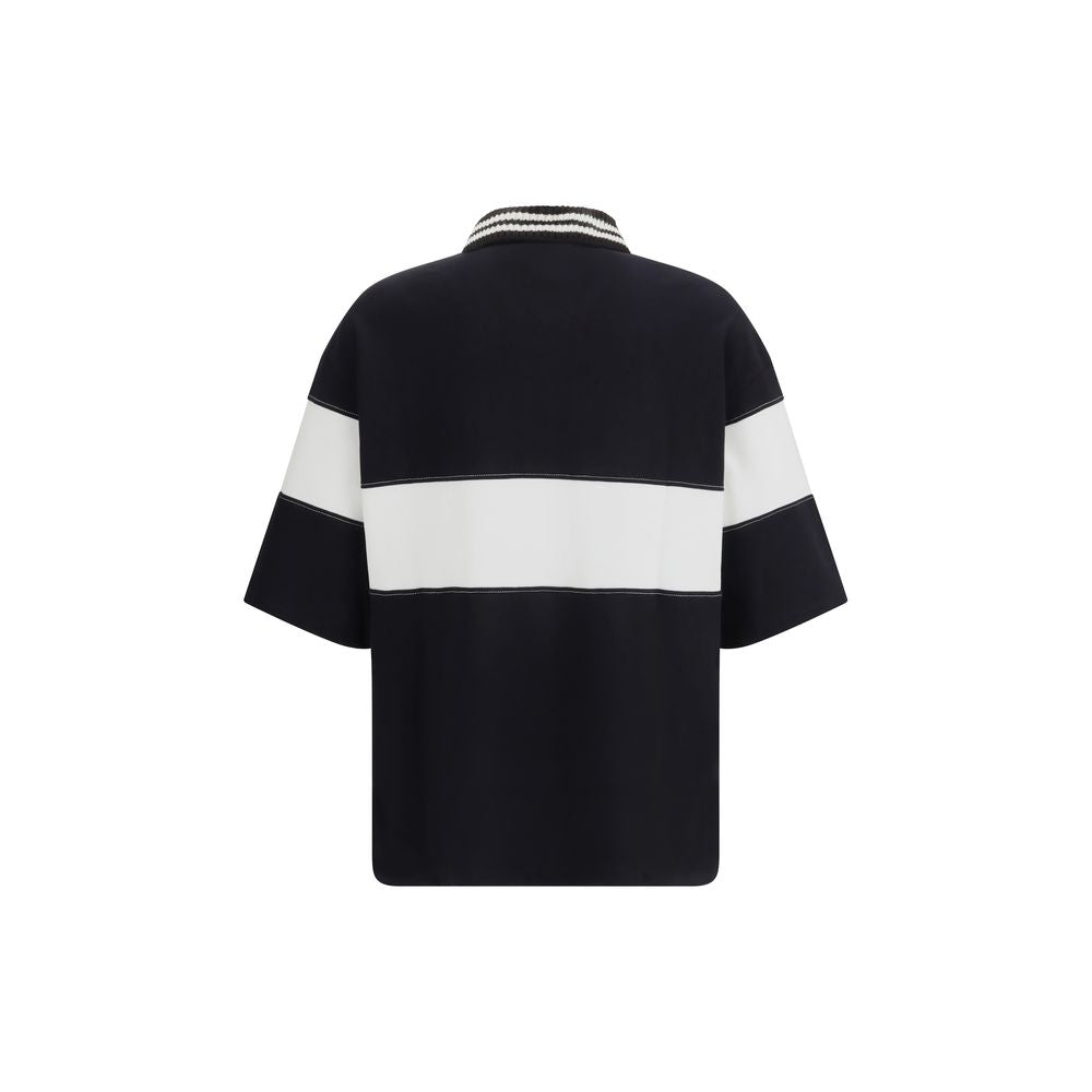 Amiri Black Cotton Polo Shirt