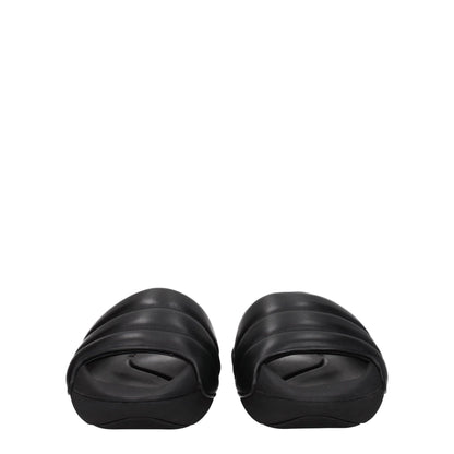 Balmain Black Leather Slippers