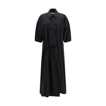 Lemaire Black Silk Casual Dress