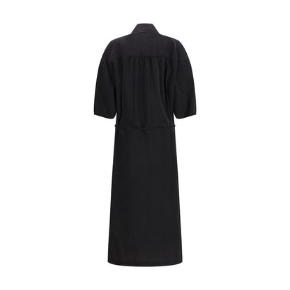 Lemaire Black Silk Casual Dress