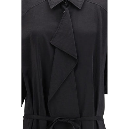 Lemaire Black Silk Casual Dress