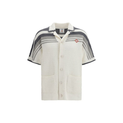 Casablanca White Cotton Pattern Shirt