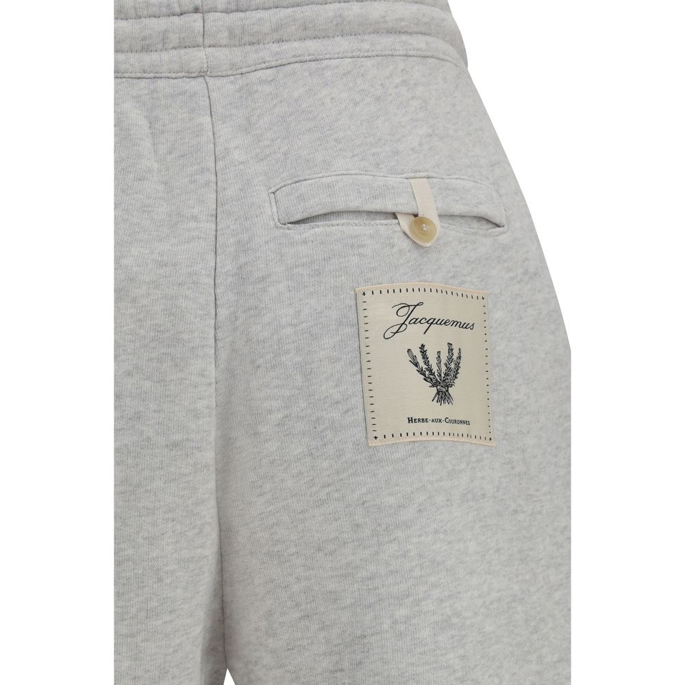 Jacquemus Gray Cotton Casual Pants