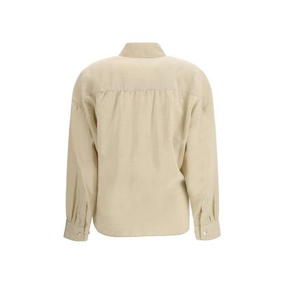 Lemaire Beige Silk Dress Shirt