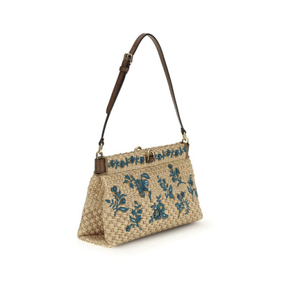 Etro Beige Viscose Shoulder Bag