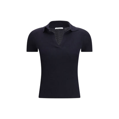 Max Mara Blue Fleece Wool T-Shirt