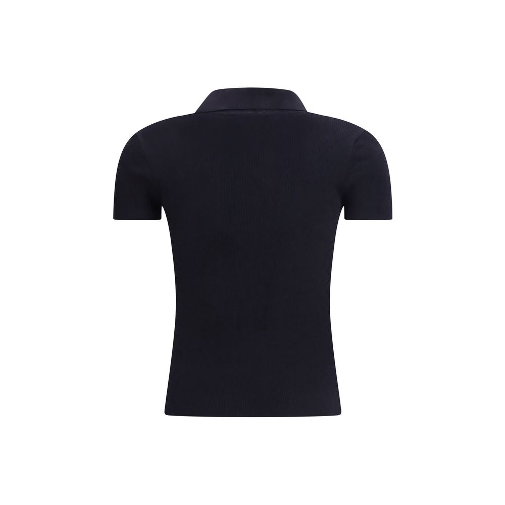 Max Mara Blue Fleece Wool T-Shirt