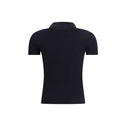 Max Mara Blue Fleece Wool T-Shirt