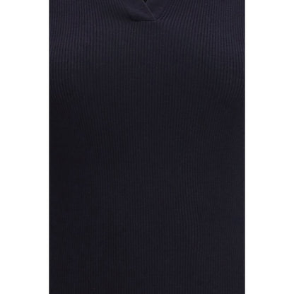Max Mara Blue Fleece Wool T-Shirt