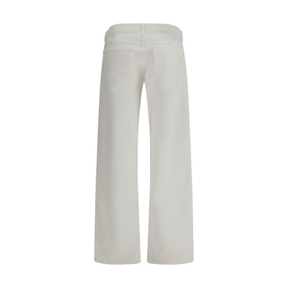Agolde White Cotton Jeans Denim