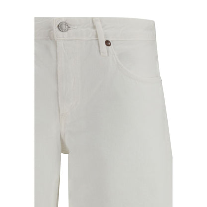 Agolde White Cotton Jeans Denim