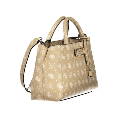Guess Jeans Beige Polyurethane Women Handbag