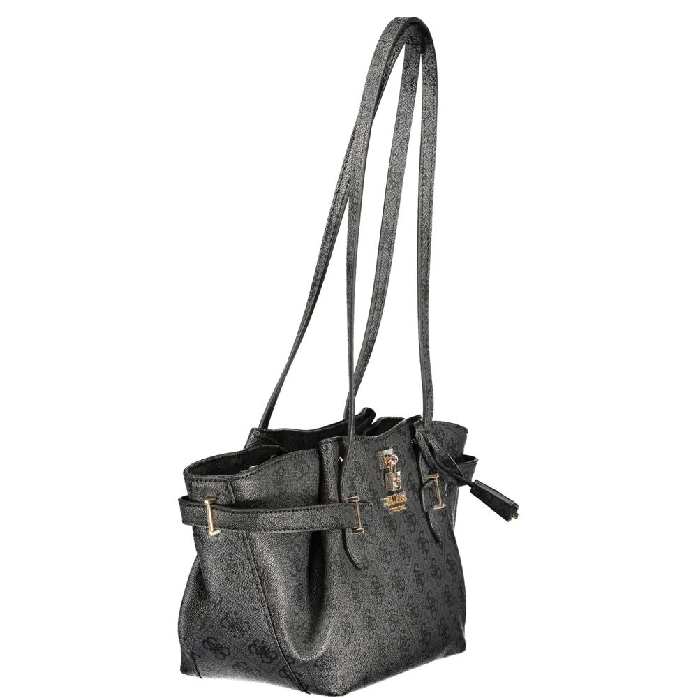 Guess Jeans Black Polyurethane Women's Handbag