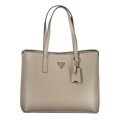 Guess Jeans Grigio Poliuretano Women's Handbag