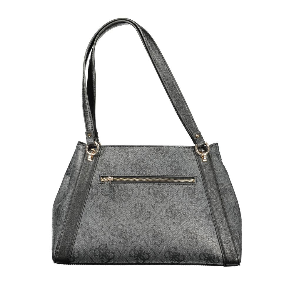 Guess Jeans Nero Poliuretano Women Handbag