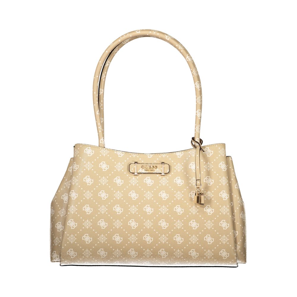 Guess Jeans Beige Polyurethane Women Handbag