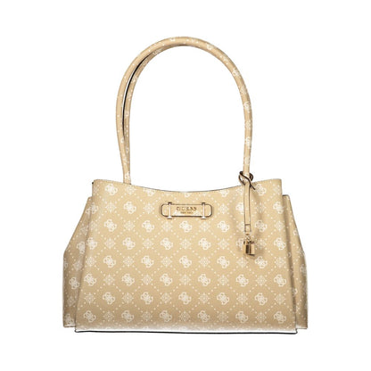 Guess Jeans Beige Polyurethane Women Handbag