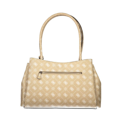 Guess Jeans Beige Polyurethane Women Handbag