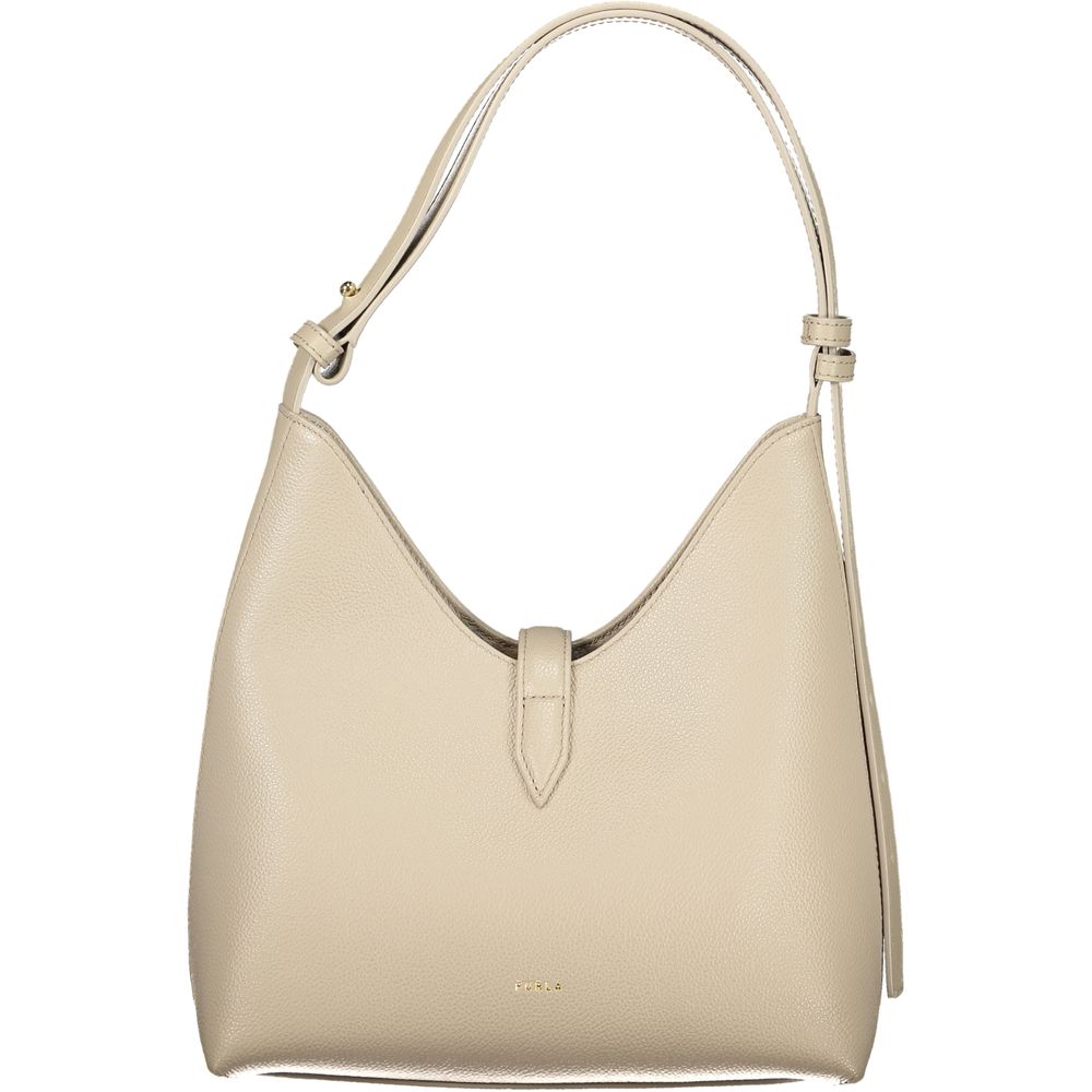 Furla Beige Leather Women Handbag
