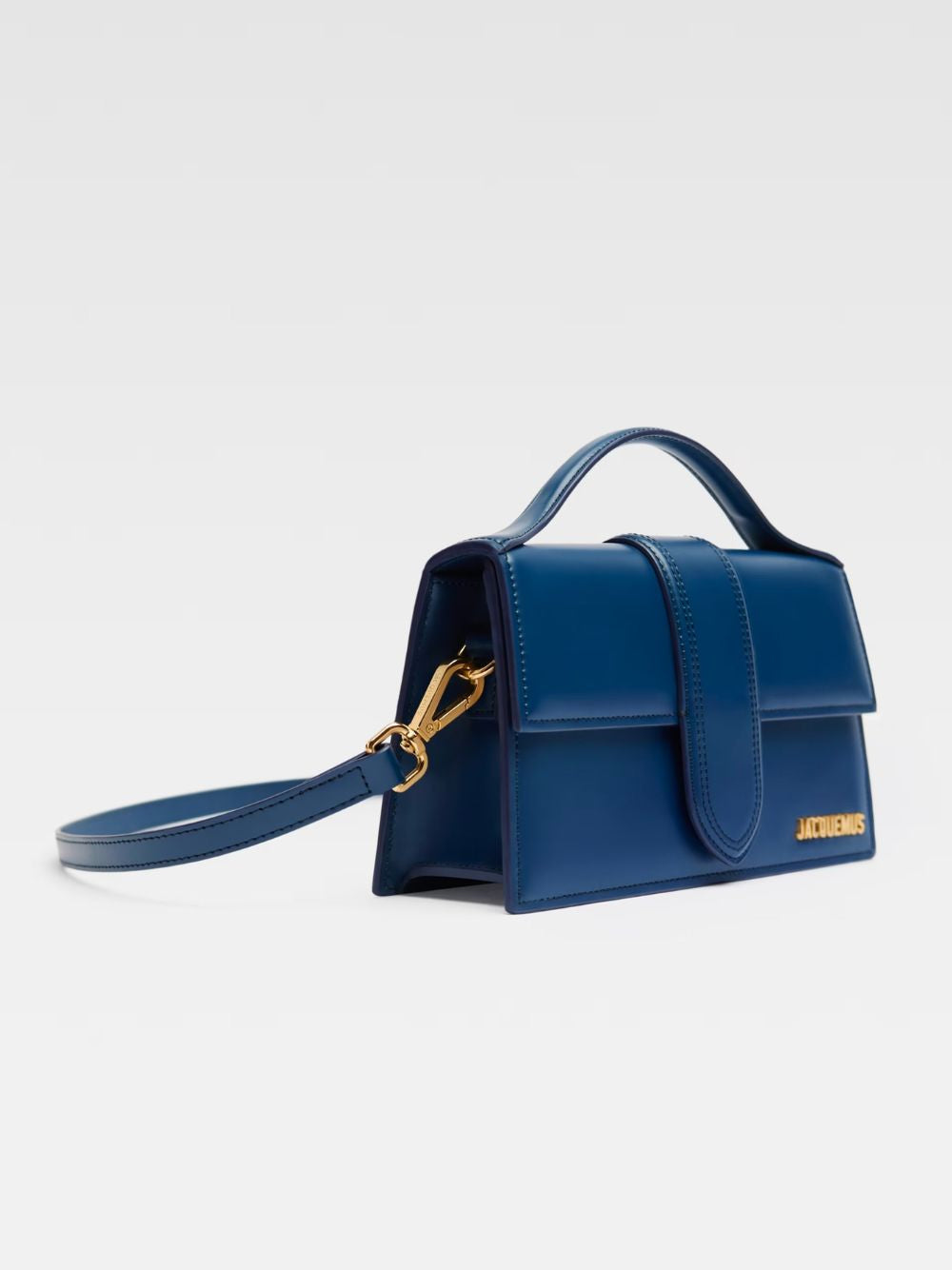 Jacquemus Dark NavyLeather Le Grand Bambino Handbag